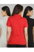 Campus Sutra Solid Women's Polo T-Shirt(Pack of 3) Campus Sutra Solid Women's Polo T-Shirt(Pack of 3)